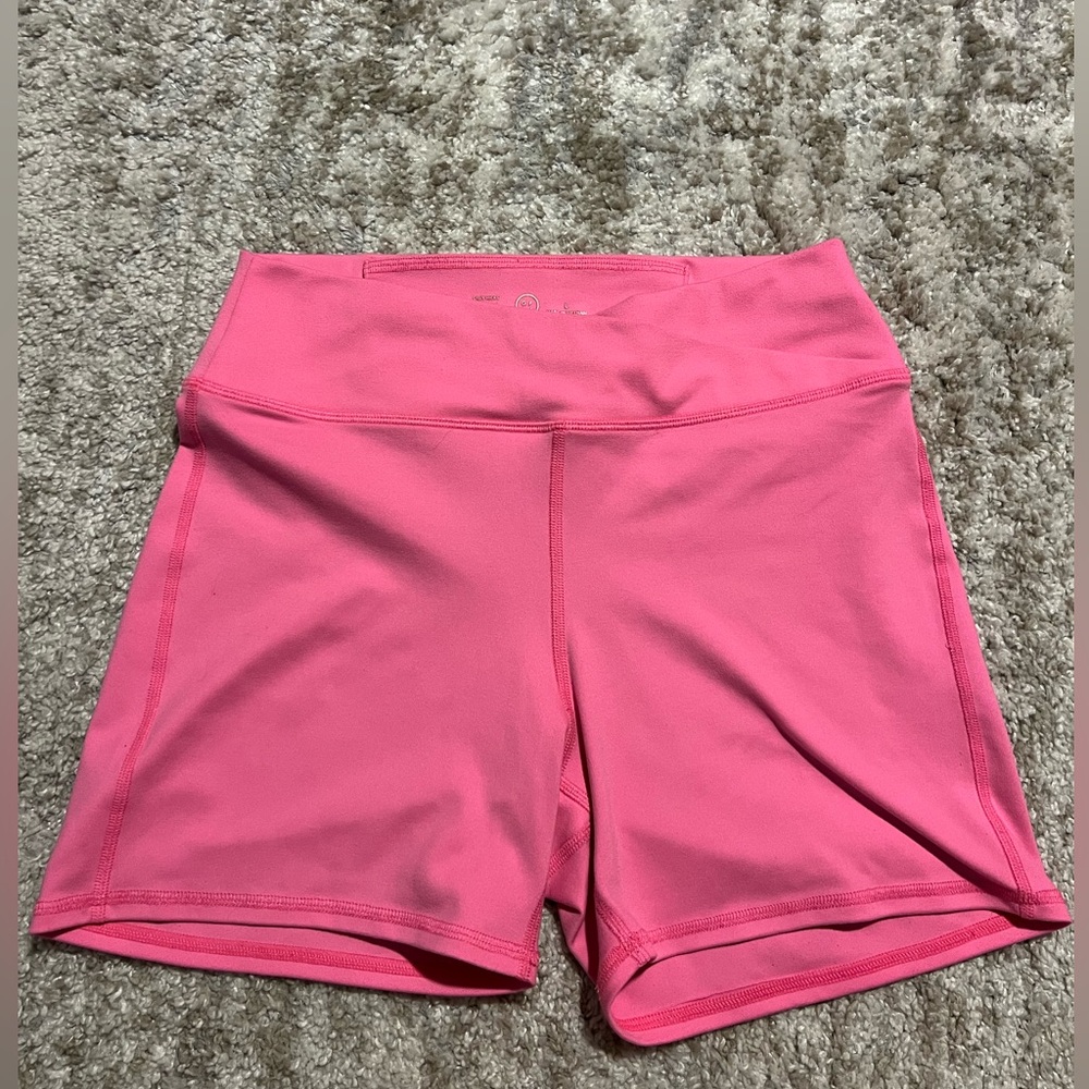 Hollister Gilly Hicks athletic v band 4” shorts size L color pink